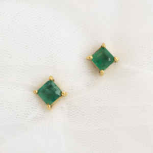 Brinco Esmeralda Clássico em Garras